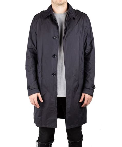 prada men raincoat check|prada men's trench coats.